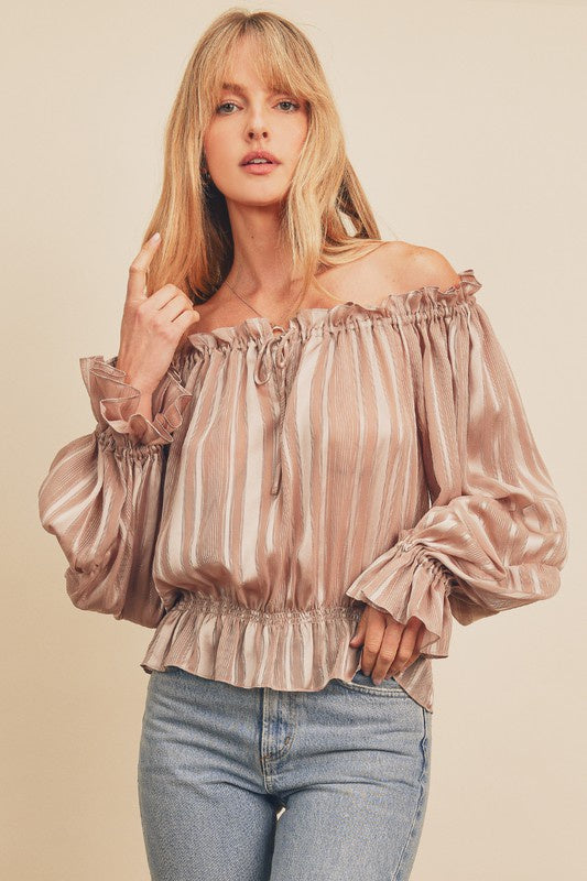 Luminous Voluminous Sleeve Blouse