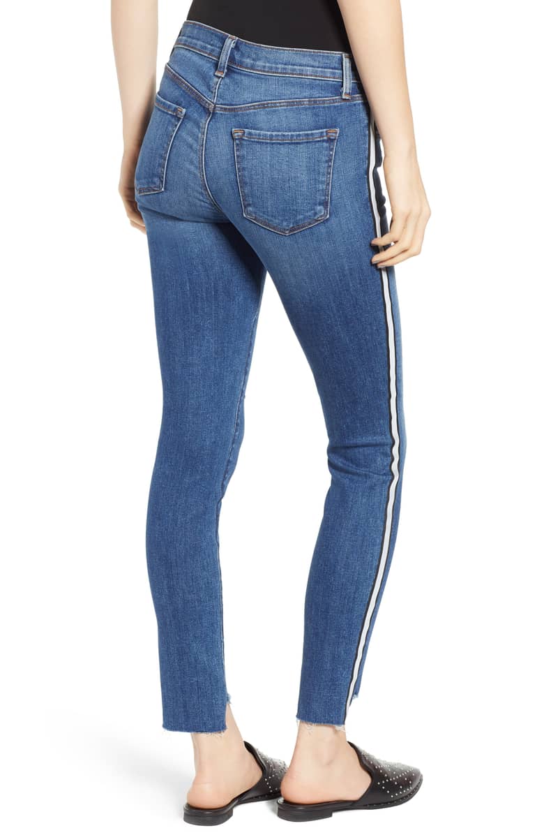 j brand, 811 skinny jeans, denim, womens denim, sidewall stripe, skinny