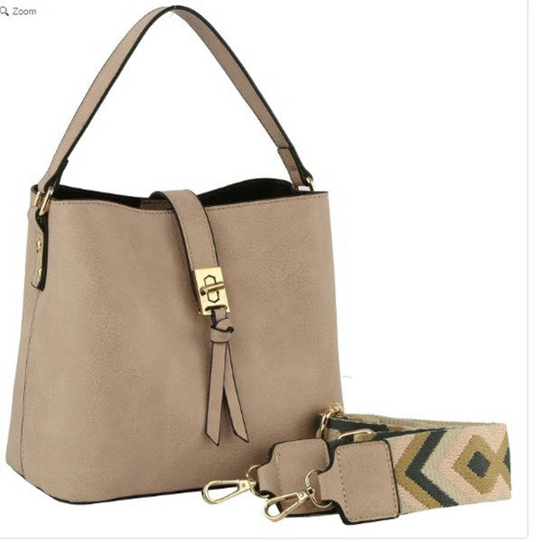 Fashion Flap Hobo with Guitar Strap